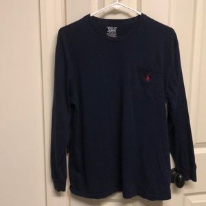 Mens long sleeve polo t-shirt